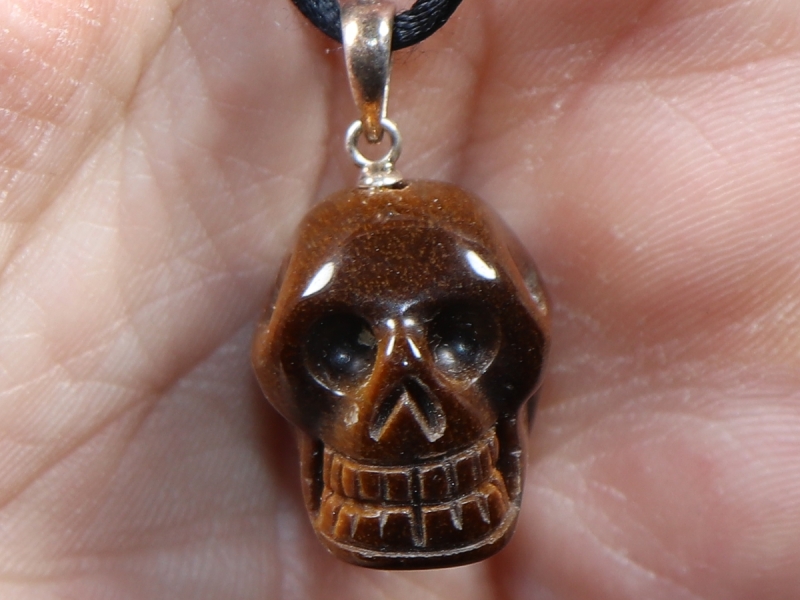 tiger's eye with cord or silver 925