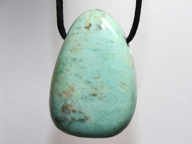 chrysocolla with cord or silver 925