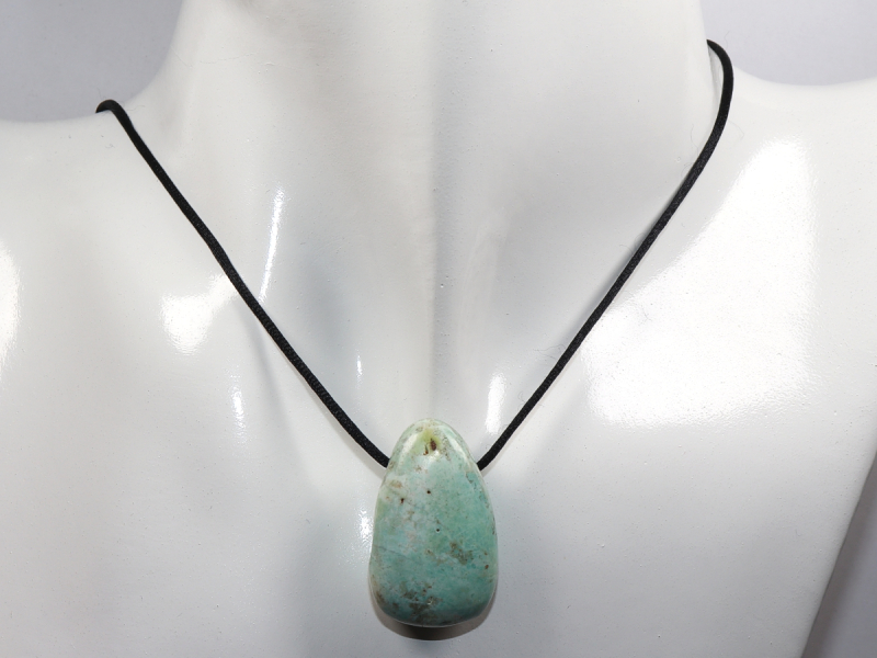 Chrysokoll mit Band oder Silber 925