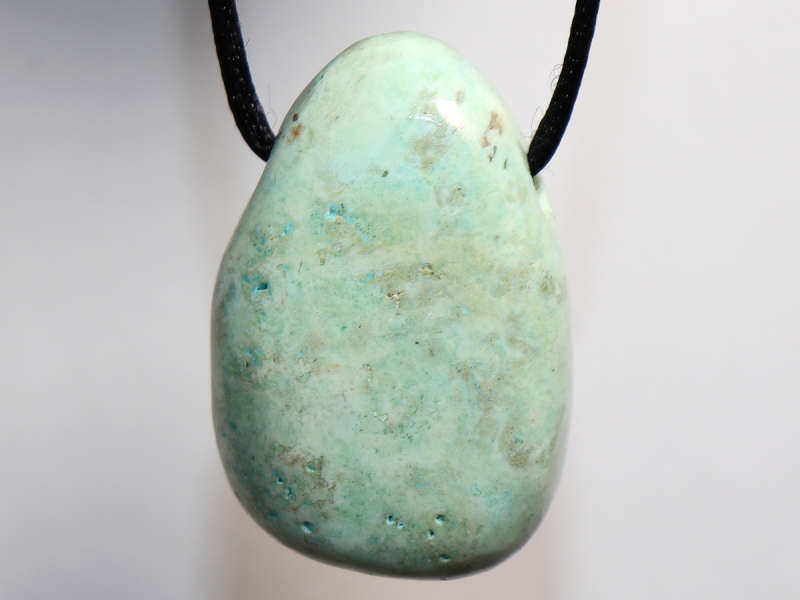chrysocolla with cord or silver 925