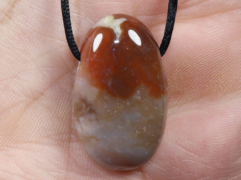 sardonyx with cord or silver 925