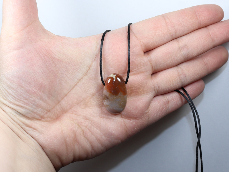 sardonyx with cord or silver 925