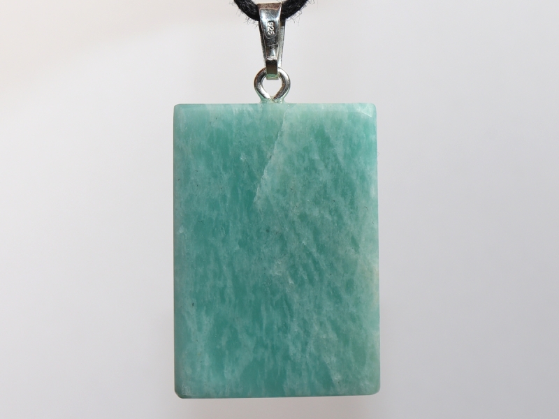 amazonite with cord or silver 925