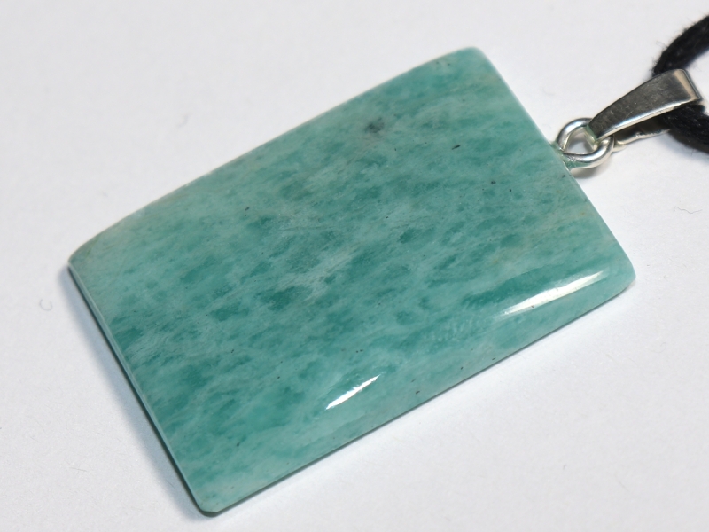 amazonite with cord or silver 925
