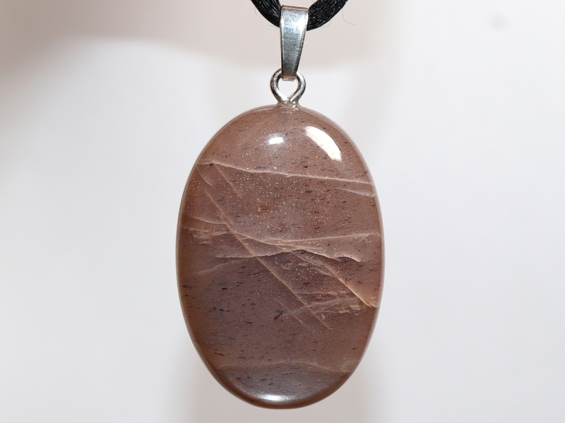 moonstone with cord or silver 925