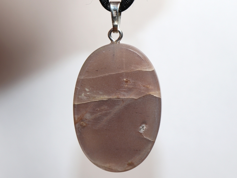 moonstone with cord or silver 925