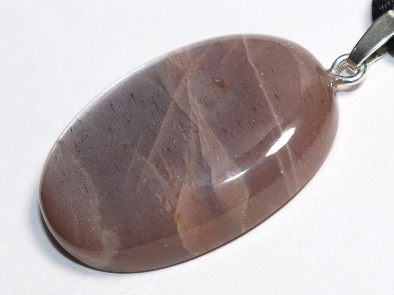 moonstone with cord or silver 925