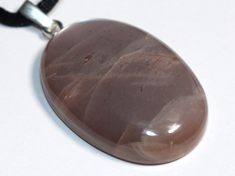 moonstone with cord or silver 925