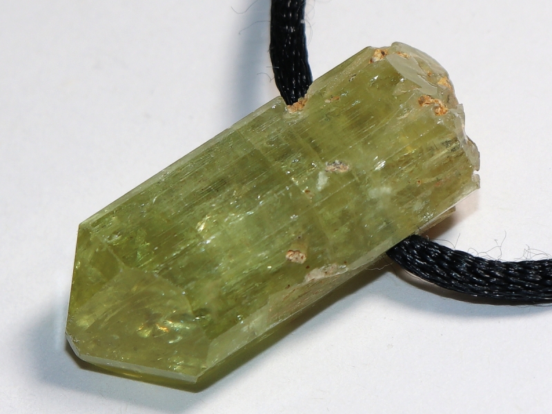 apatite with cord or silver 925