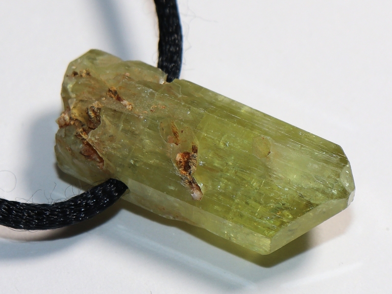 apatite with cord or silver 925