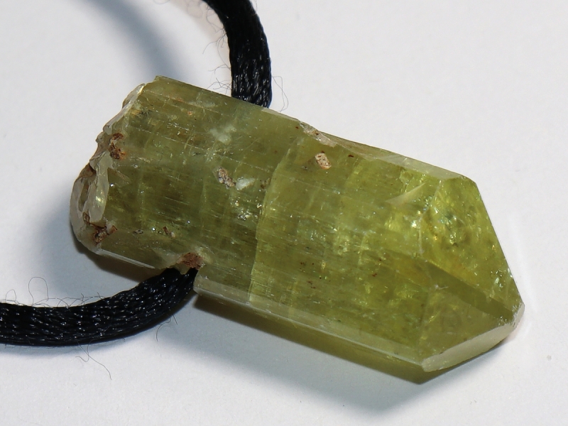 apatite with cord or silver 925