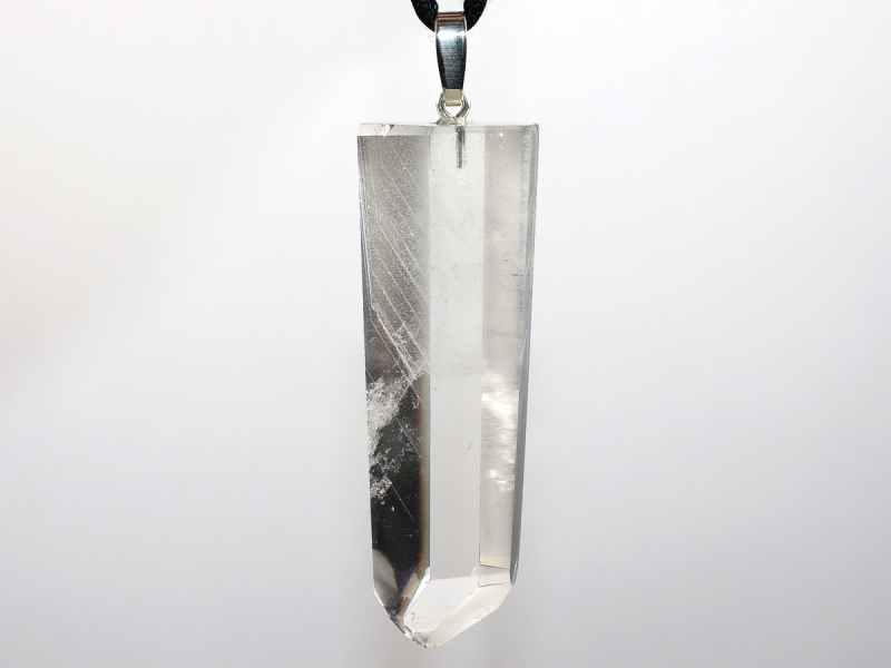phantom quartz with cord or silver 925
