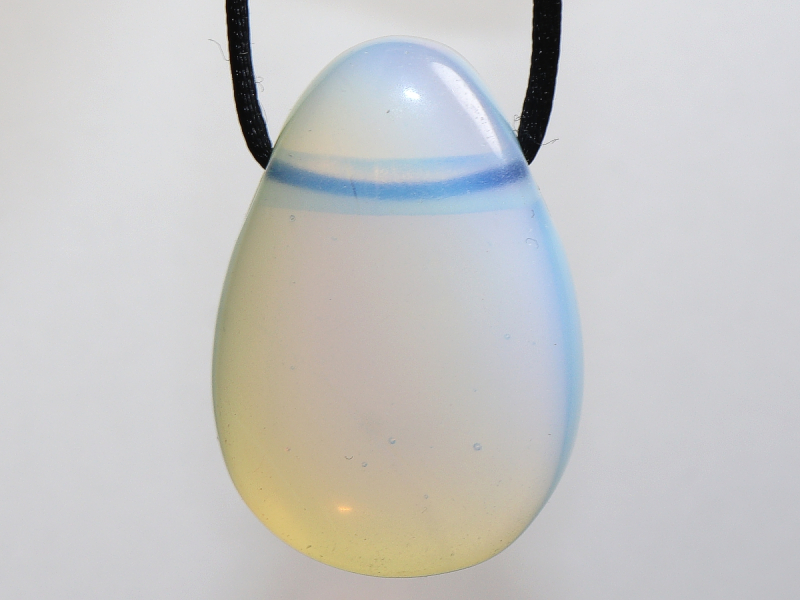 opal glass with cord or silver 925