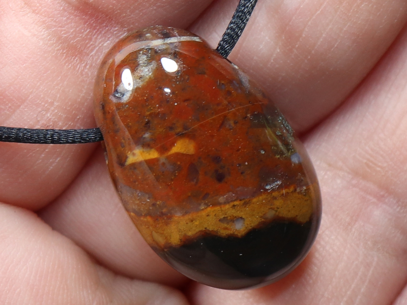 sardonyx with cord or silver 925
