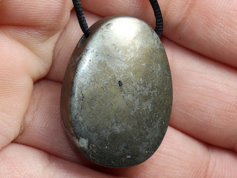 Pyrit mit Band oder Silber 925