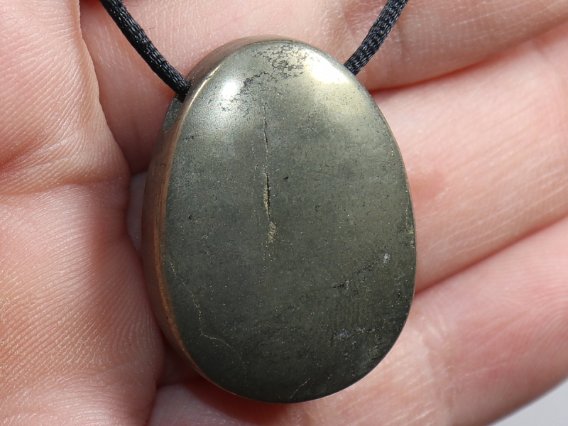 Pyrit mit Band oder Silber 925