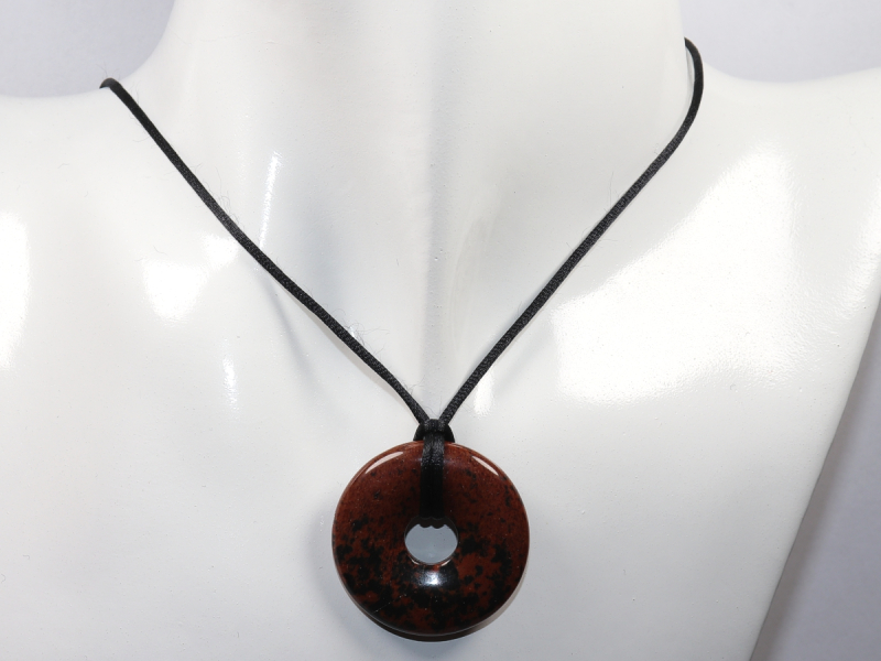 Mahagoniobsidian mit Band