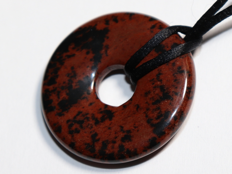 mahogany obsidian with cord