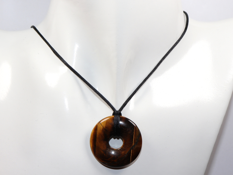 tiger's eye with cord