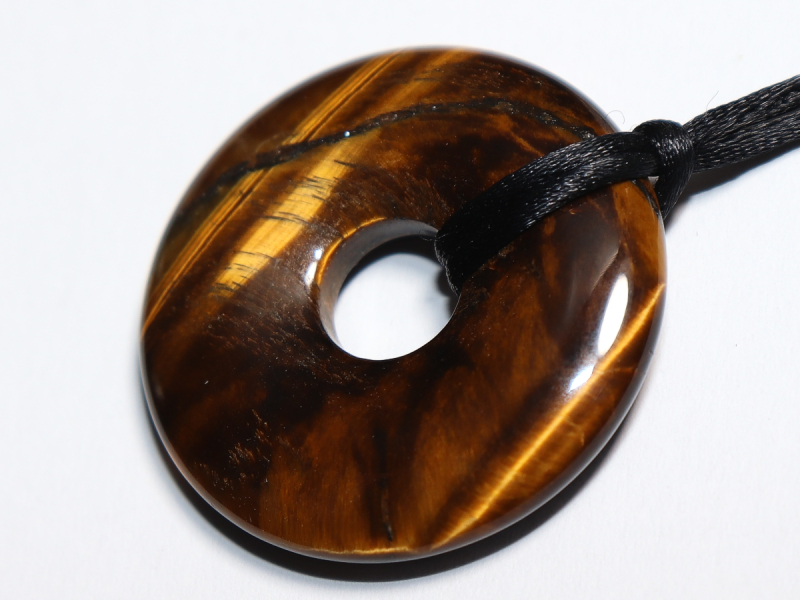 tiger's eye with cord