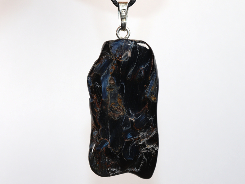 pietersite with cord or silver 925