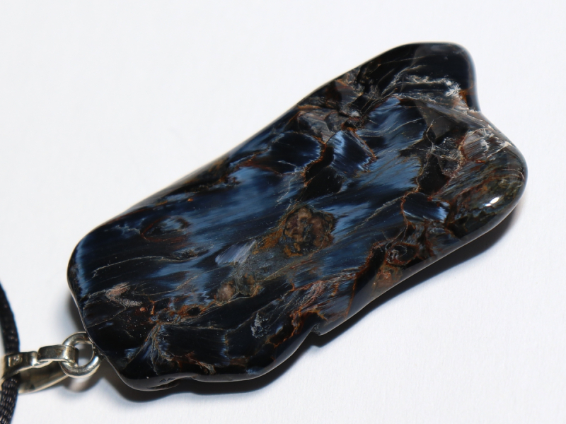 pietersite with cord or silver 925