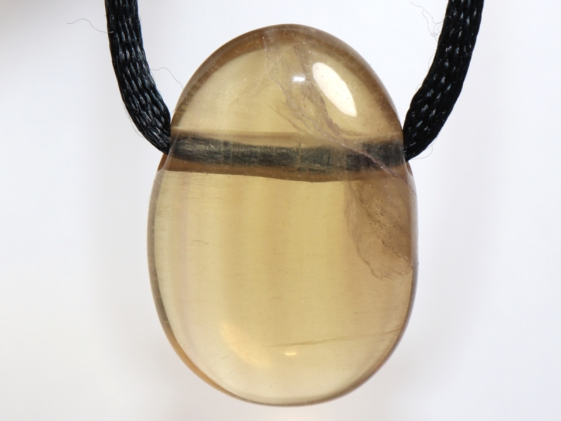 fluorite with cord or silver 925