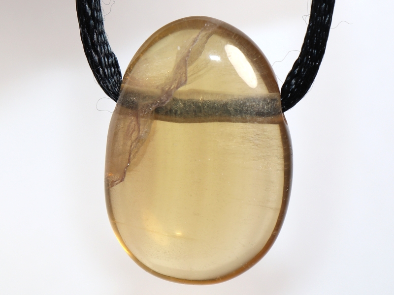 fluorite with cord or silver 925