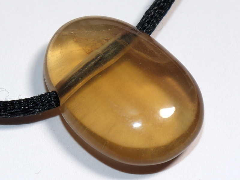 fluorite with cord or silver 925