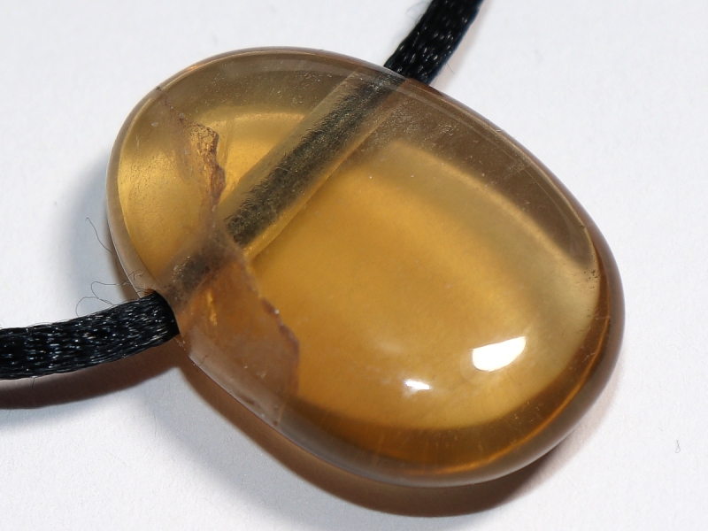 fluorite with cord or silver 925