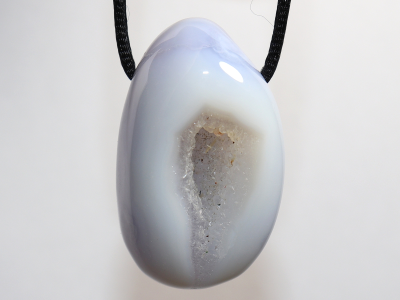 chalcedony with cord or silver 925