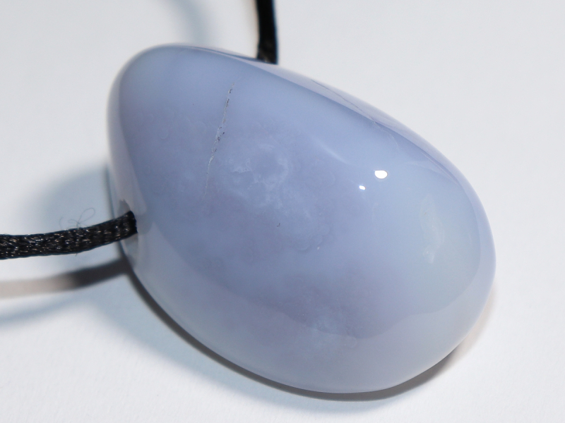 chalcedony with cord or silver 925
