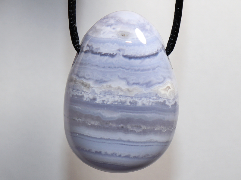 chalcedony with cord or silver 925