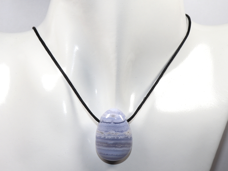 chalcedony with cord or silver 925