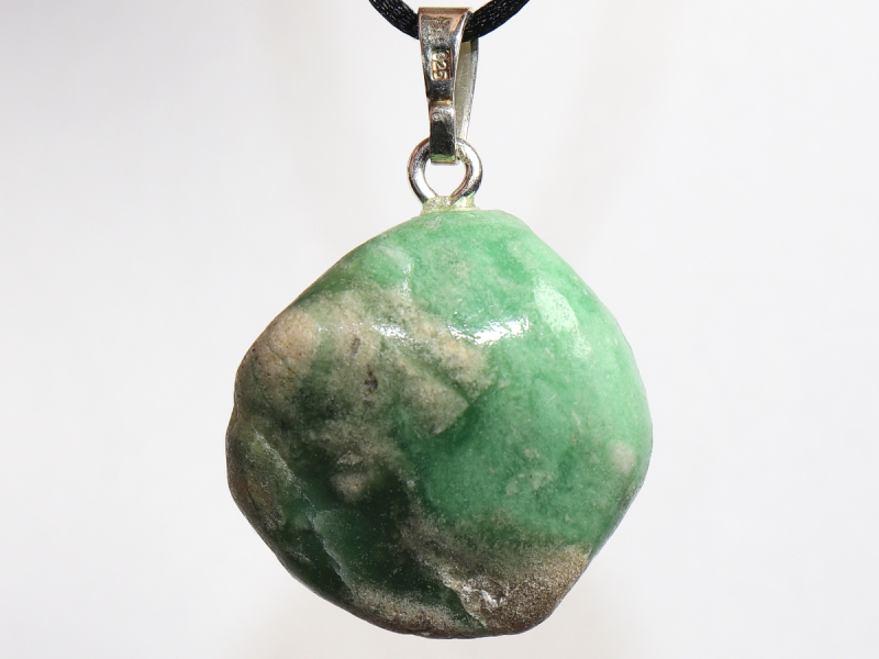 variscite with cord or silver 925