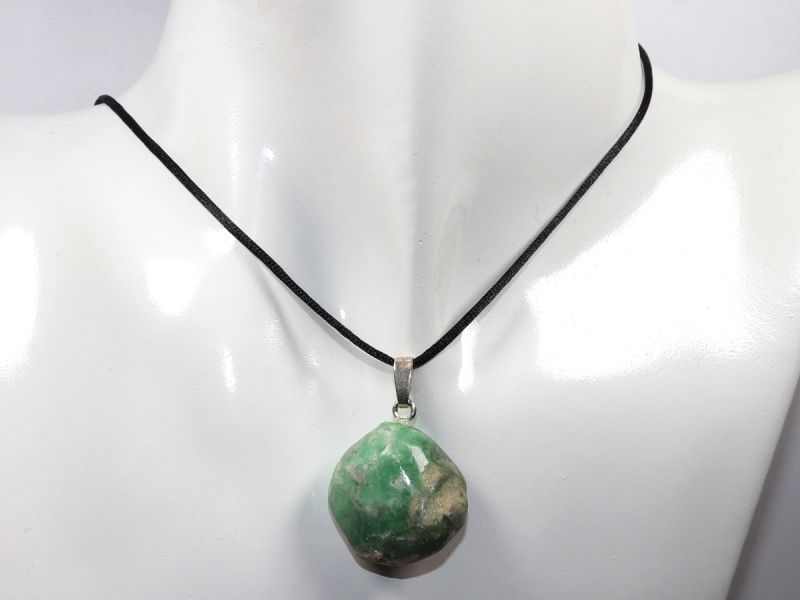 variscite with cord or silver 925