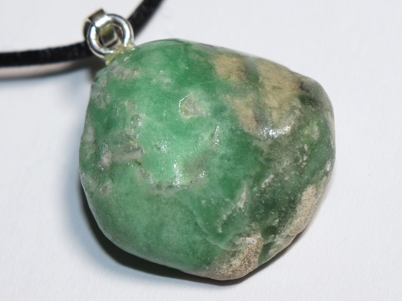 variscite with cord or silver 925