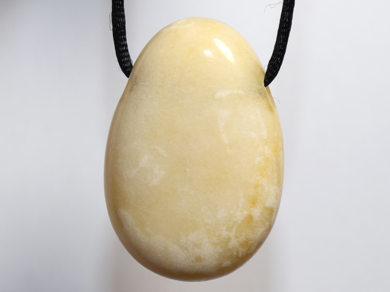 yellow jasper with cord or silver 925