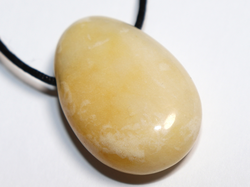 yellow jasper with cord or silver 925