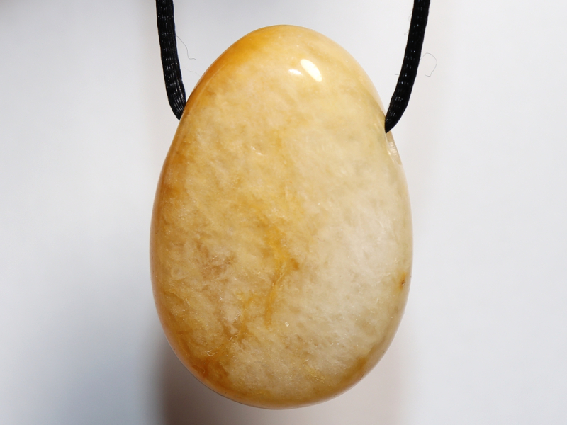 yellow jasper with cord or silver 925