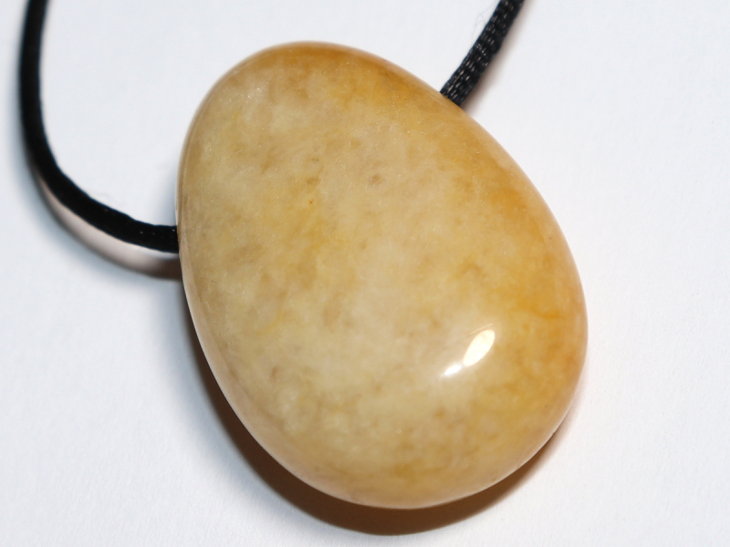 yellow jasper with cord or silver 925