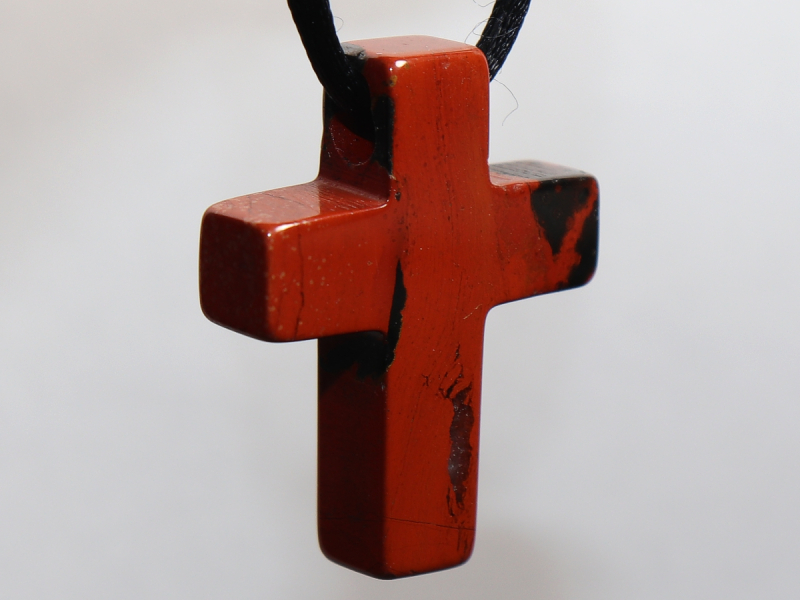 roter Jaspis mit Band oder Silber 925