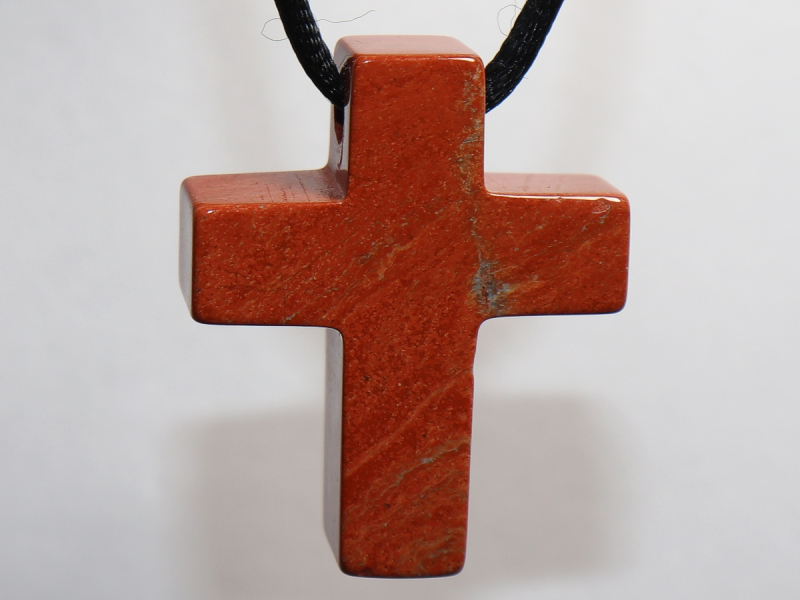 roter Jaspis mit Band oder Silber 925