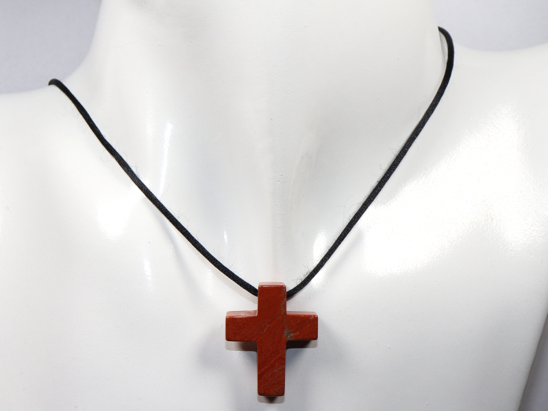 roter Jaspis mit Band oder Silber 925