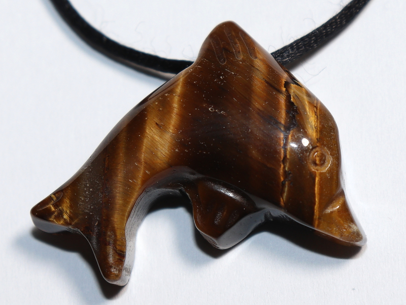 Tigerauge mit Band oder Silber 925