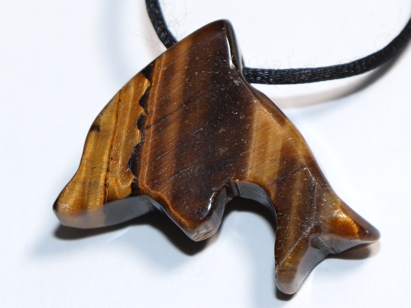 Tigerauge mit Band oder Silber 925