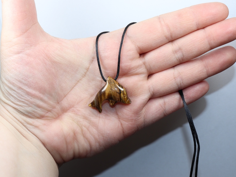 Tigerauge mit Band oder Silber 925