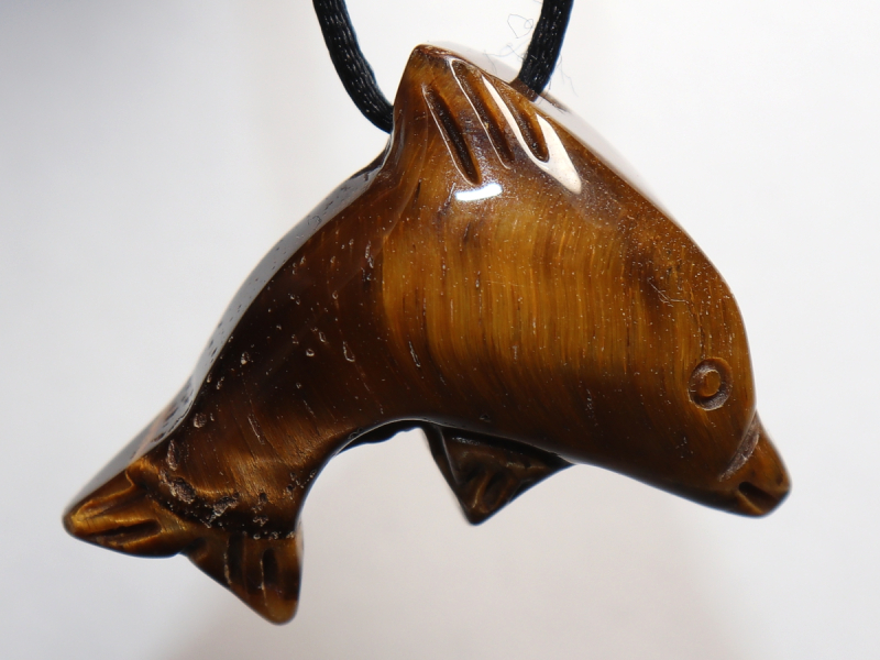 Tigerauge mit Band oder Silber 925