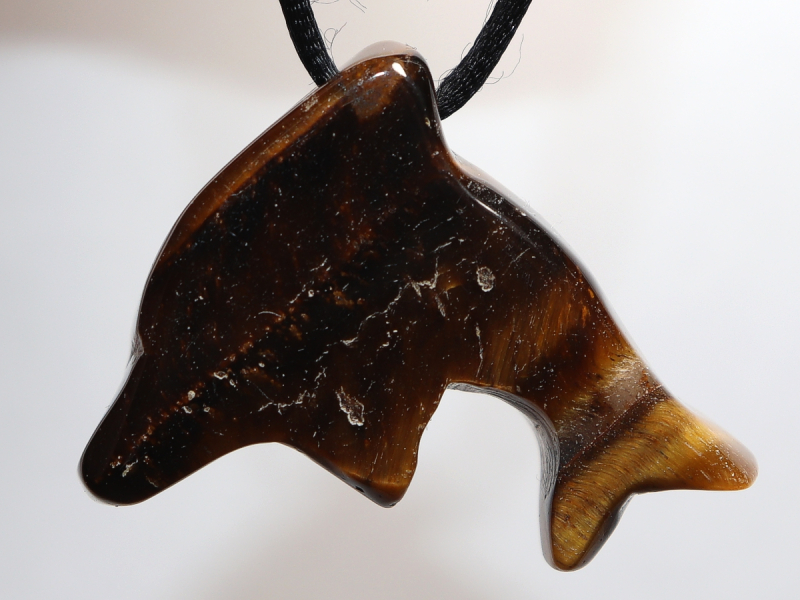 Tigerauge mit Band oder Silber 925