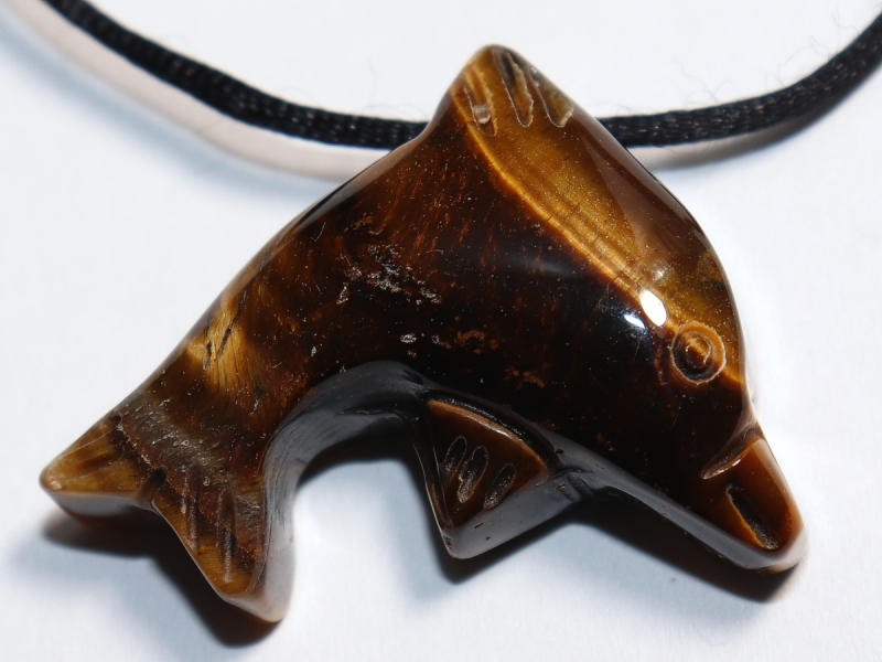 Tigerauge mit Band oder Silber 925